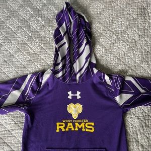 Girls Under Armour lightweight West Chester University hoodie.
